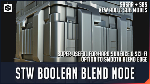 STW Boolean Blend - Substance Designer Tool