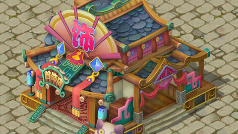 Cartoon version - jewelry shop