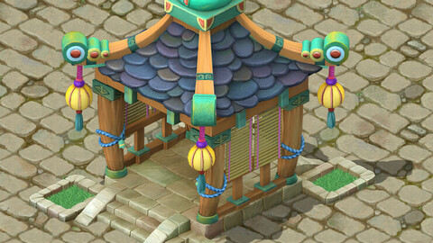 Cartoon version - small pavilion