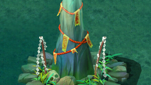 Cartoon version - the town of soul stone pillars