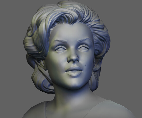 Artstation - Marilyn Monroe 3d Print Model 