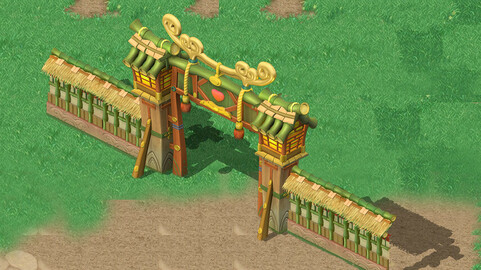 Cartoon World - City Wall