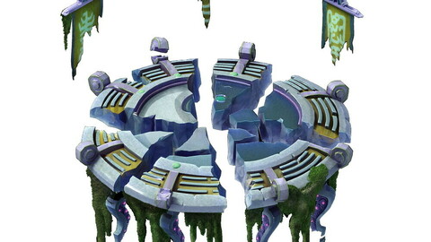 Game Model - Broken ruins of the old altar