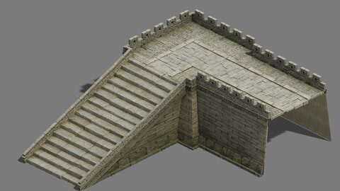 City Gate - Wall - Wall - Stairs