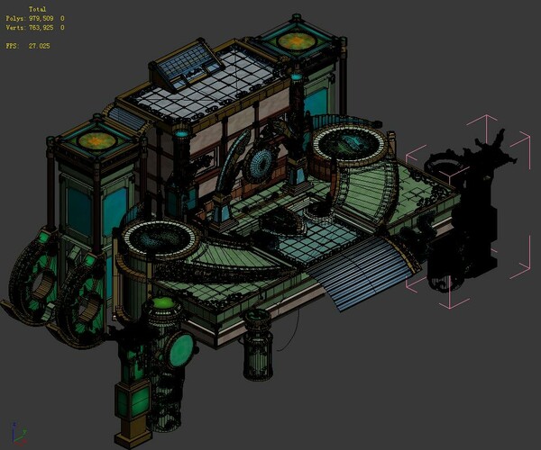 ArtStation City Building Temple Game Assets