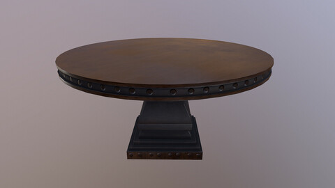 Round Table 3D Model