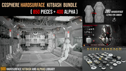 Hardsurface KitBash Bundle