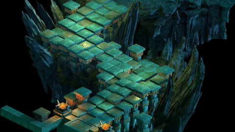 Model - underground palace mysterious soul ladder