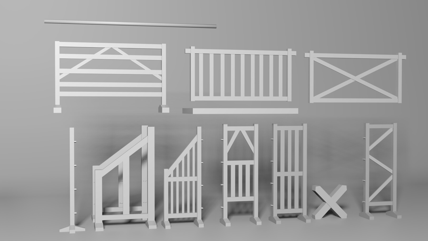 ArtStation - Wooden Horse Jumps | Game Assets