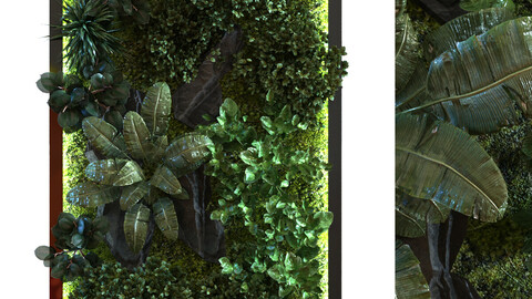 green wall set 054