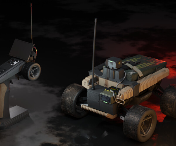 ArtStation Call of Duty remote control car Game Assets