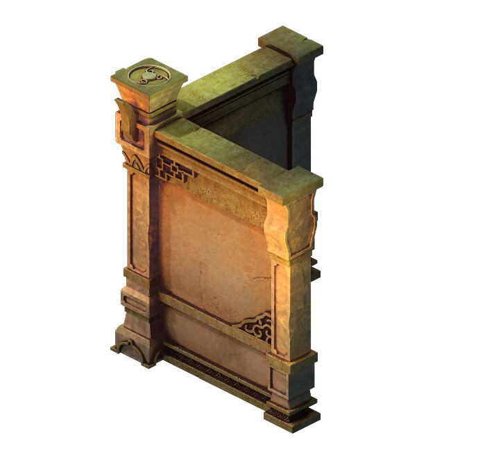 ArtStation - Game model - the tomb wall 03 | Game Assets