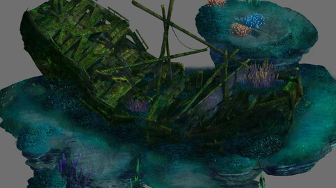 Game Model - Undersea Shipwreck -02