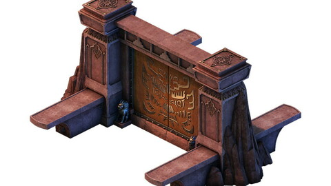Game model - gorgeous stone gate