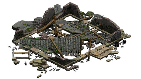 Building - ruins 001