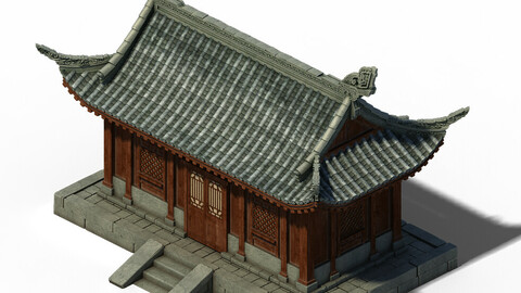 Architecture - Windy Grassland Building 01