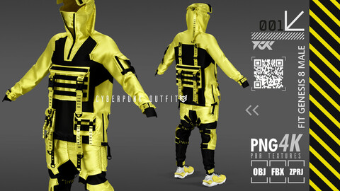 cyberpunk outfit male y