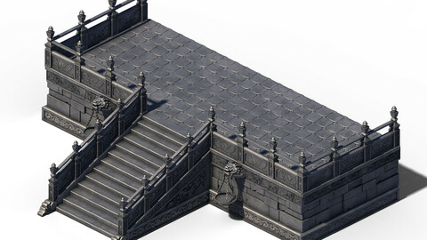 Building - Stairway Platform 01