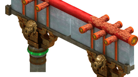 Martial art - decorative columns