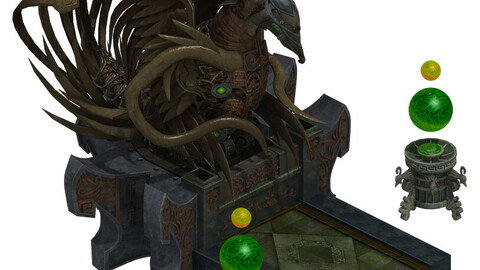atue of the temple of the clan - the sacred lamp