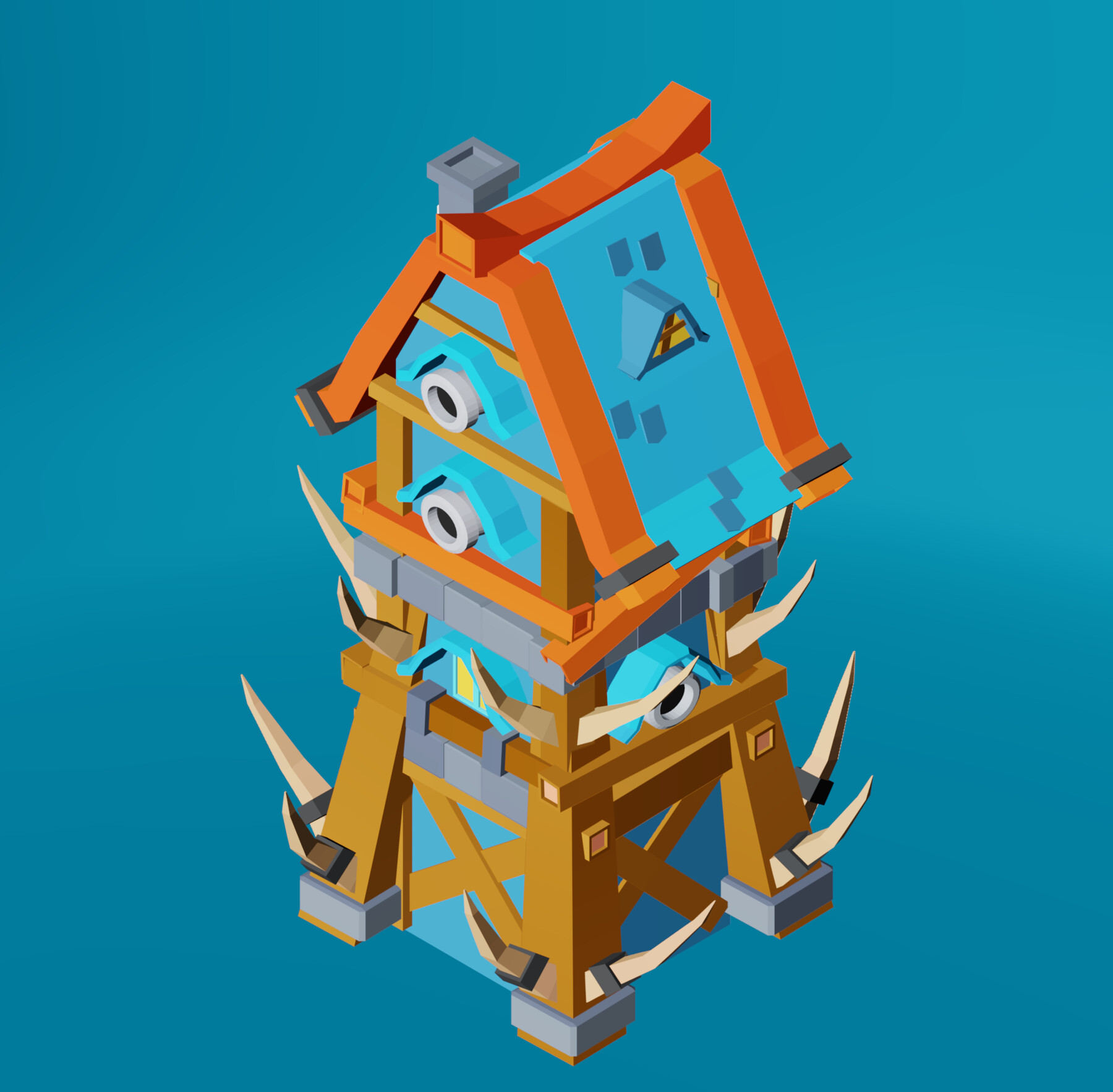 Low Poly Tower Defense in Environments - UE Marketplace