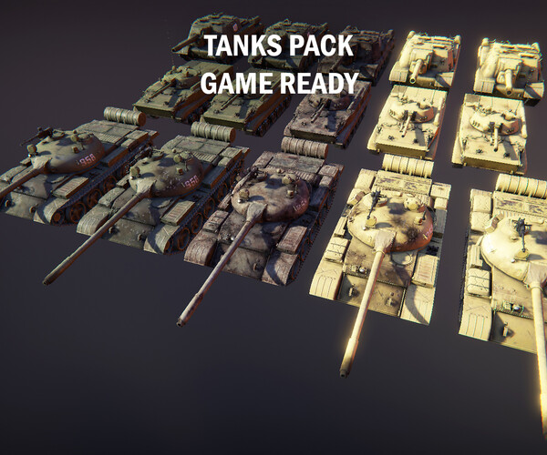 ArtStation - Tanks pack | Game Assets