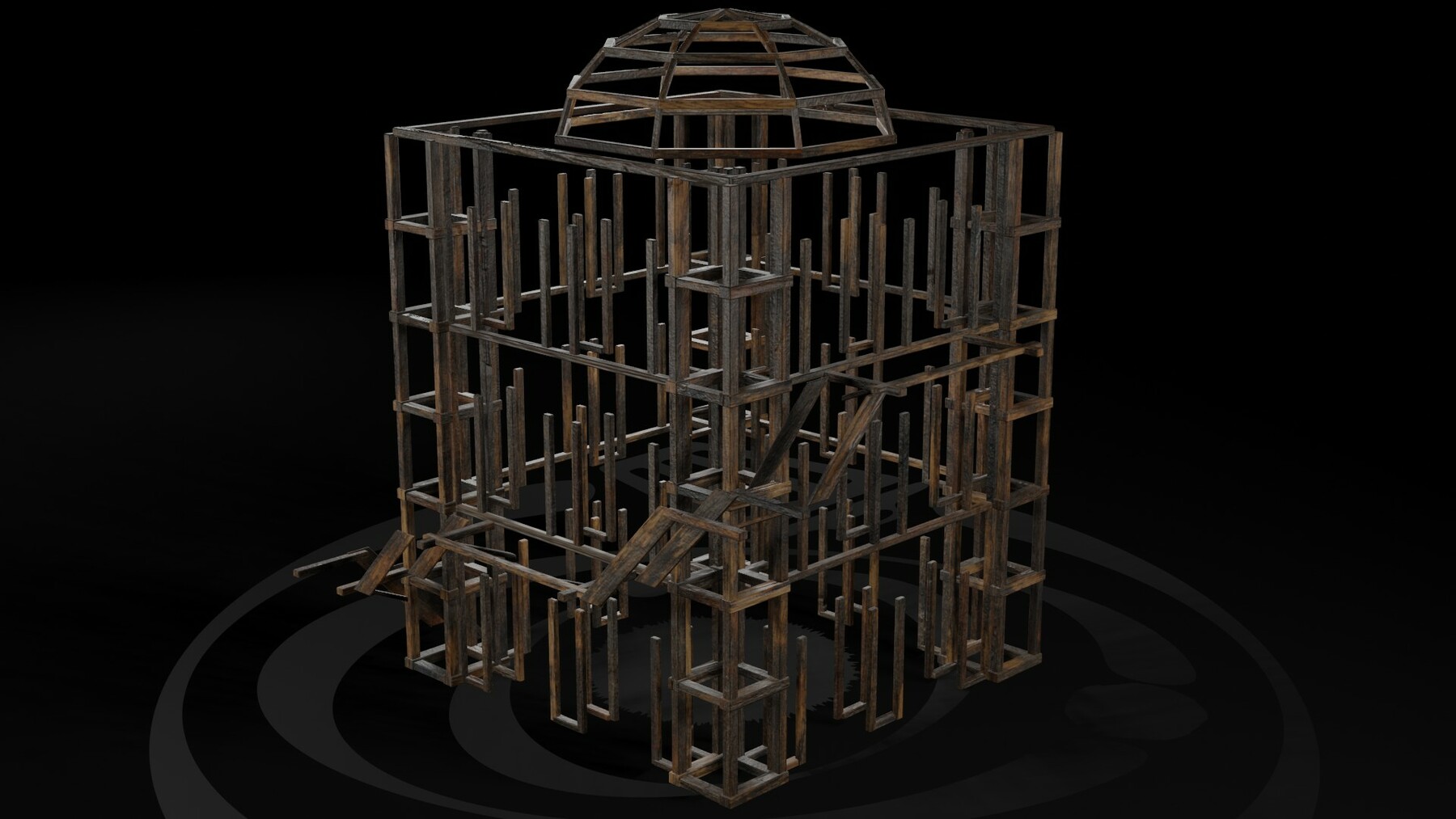 ArtStation - AAA Wooden Enterable Medieval Primal Watchtower 03 R ...