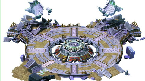 Game Model - Quartet Altar old ruins