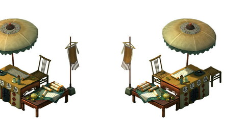 Game Model - fortune-telling stall