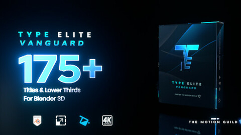 Type Elite Vanguard - Animated Titles for Blender