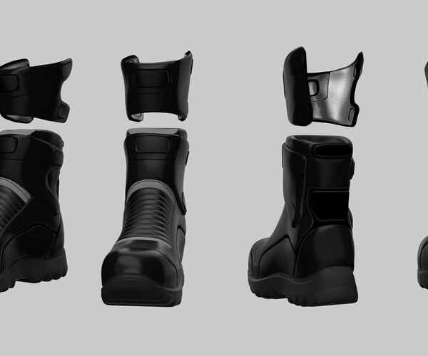 ArtStation - Military boots 3D model - High Poly - Shoes & Clothing ...