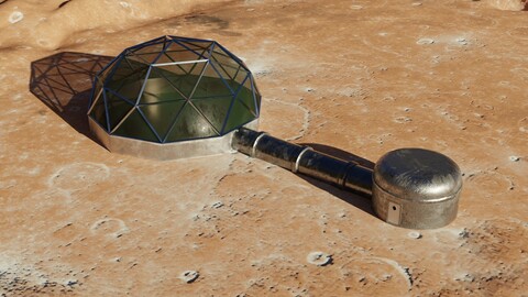 Martian - Moon base 3D model