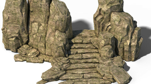 Wild - Steppe Staircase Stones 02