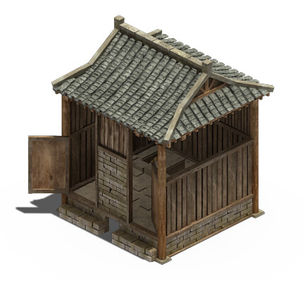 ArtStation - Ancient Chinese architecture - toilet | Game Assets