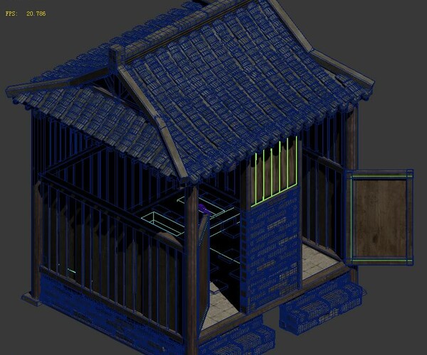 ArtStation - Ancient Chinese architecture - toilet | Game Assets