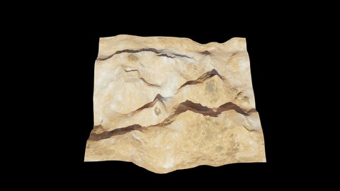 Planet Surface 3D model