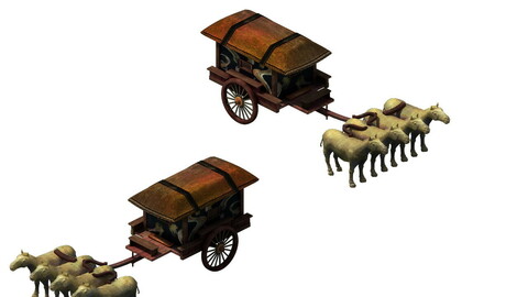Game model - the ancient emperors of the carriage