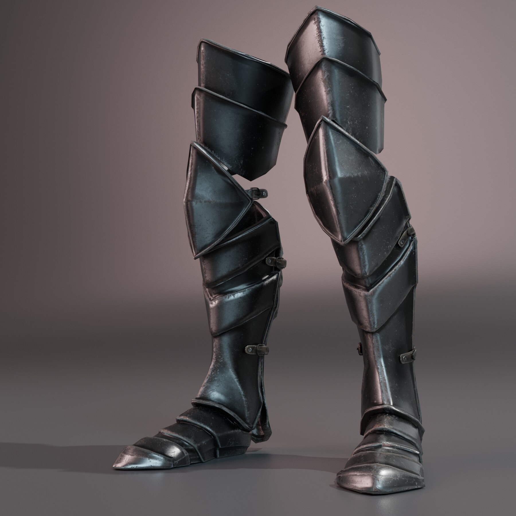 Artstation Warrior Leg Armor Model Game Assets