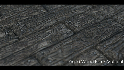 Aged WoodPlank Material