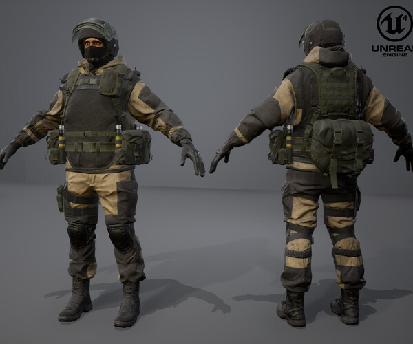 ArtStation - Russian Modern Soldier | Game Assets