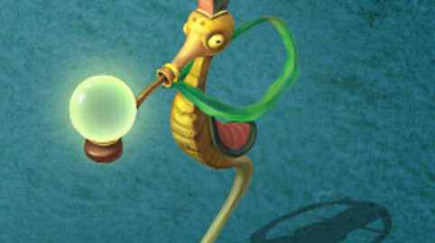 Submarine cartoon world - hippocampus lights