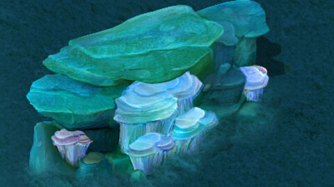 Submarine Cartoon World - Coralstone 03
