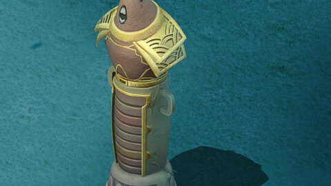 rine cartoon world - shrimp soldiers god pillars
