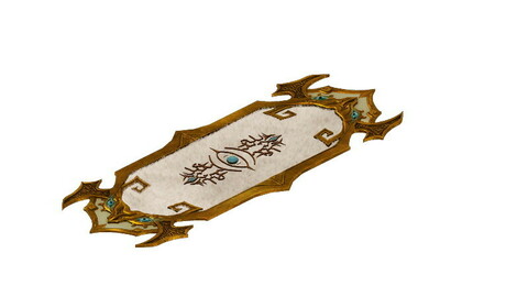 Game Model - Family Interior Items Fox Fur Carpet