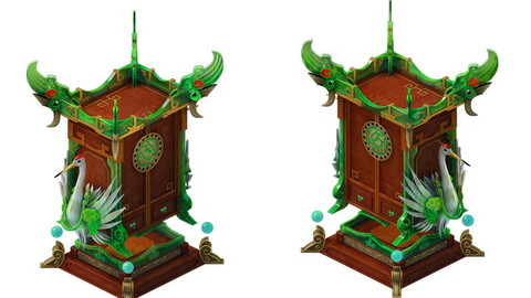Game Models - Family Objects - Birds cabinet 02