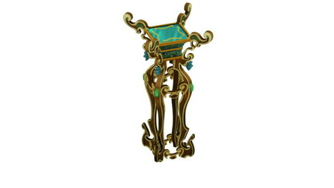 Game Model - Family - Coffee Table - Sanqing stone