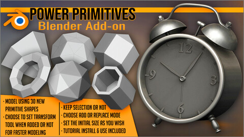 Power Primitives Add-on For Blender