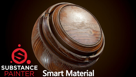 Old Varnished Wood Smart Material