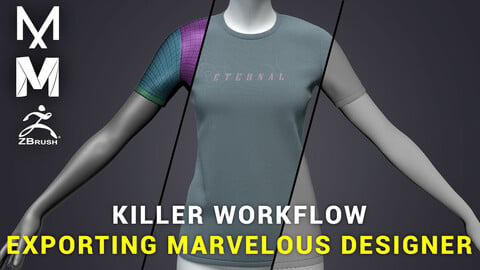 KILLER WORKFLOW MARVELOUS DESIGNER TO MAYA AND ZBRUSH