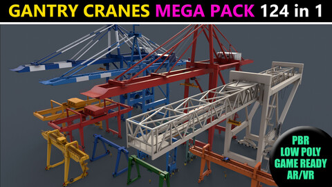 PBR Gantry Cranes - Mega Pack